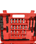 Gear And Hub Puller Set With 2 And 3 Leg Configurations For 3 To 8 Inches And 75 To 200mm Leg Sizes, blow molded case open view