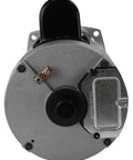 Top Shelf 2Hp 56Y Frame Square Flange Swimming Pool Motor With Rock Solid Corrosion Resistant Housing, view from the motor back.
