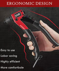Close-up of Heavy Duty Rivet Gun Kit With 4 Tool Free Interchangeable Heads And Carrying Case Includes 200 Rivets