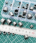 32 Piece Needle Roller Bearings Kit In 8 Sizes Chrome Steel Open End Drawn Cup Bearings for machinery automotive use