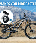 Mountain bike with inset of Bike Hex Crank Arm Bolts With Caps 8mm Metal Screws For Square Cranksets And Bottom Brackets