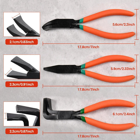 Amazon SPEEDWOX 3-pack 7-inch metal hand seamer set with orange ergonomic handles for bending and flattening sheet metal