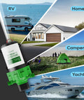 12V DC Self Priming Water Pump With 3.5 GPM Flow And 45 PSI Pressure Green Plastic Diaphragm Pump for RV, Home, Camper, Yacht