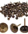 Pro Grade Bronze Upholstery Tacks And Decorative Furniture Nails For Wood Restoration rust resistant metal thumb pins in 120 pack.