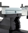 Close-up of Multipurpose 7 Inch Wide Jaw Bench Vise for Home Workshops and DIY Projects with 360 Degree Swivel Base