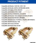 4 Pack Slack Adjuster Clevis Pin Kit With A Half Inch Pin And Five Eighths Thread Forged Brake Yoke Set For Type 20 24 And 30 Air Brake Chambers Replaces Meritor 1245C185 And Bendix 228790 For Heavy Duty Truck Applications with product fitment details