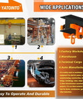2 Ton Dual Wheel Beam Trolley For 4 To 6 Inch I Beam Flanges Manual Push Hoist Trolley With Dual Track Rollers in use