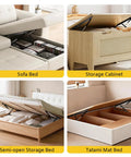 Rugged Steel Bed Lift Mechanism For RV Sofas And Tatami Bunks Got You Cover Rock Solid 48 Pound Capacity Easy Peasy Install Complete Kit With Heavy Duty Hardware, showing various beds with lift mechanisms.
