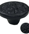 Old School Vintage Cast Iron Four Hearts Barn Door Pull 1.5 Inch Rustic Black Cabinet Drawer Gate Hardware Farmhouse Decor