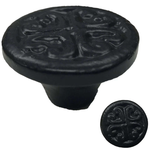 Old School Vintage Cast Iron Four Hearts Barn Door Pull 1.5 Inch Rustic Black Cabinet Drawer Gate Hardware Farmhouse Decor