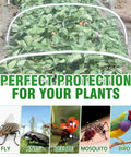 Three Pack Garden Mesh Netting For Insects And Mosquitoes Ultra Fine Plant Netting 10 By 33 Feet White protects plants from bugs