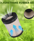 Polyurethane rubber seal air filter, part of DIY Ready Fuel Pump Tune Up Kit For Onan MicroLite MicroQuiet RV 4000 Generator.