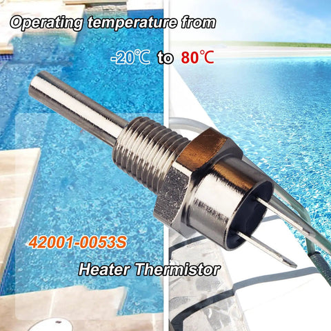 All In One Pool Heater Repair Kit With Stack Flue Sensor Thermistor And High Limit Switch For Pentair Sta Rite MasterTemp Max E Therm SR200 SR333 SR400 Pool And Spa Heaters heater thermistor 42001-0053S