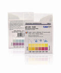 Body pH Test Strips for Urine and Saliva, 4.5 to 10 pH Range With 0.5 Increments, 100 Strips, Easy Read Color Chart displayed