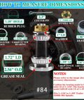OZISENS 2-set trailer bearing kit for 1-3/8 to 1-1/16 in spindles with seals, caps, cotter pins, nuts front view
