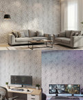 Hexagon Acoustic Panels Dead Ass Soundproof Foam Wall Tiles High Density Noise Dampeners in modern living and workspace.