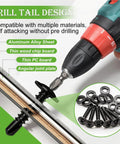 Drill tail design for Built Tough Heavy Duty 410 Stainless Steel Self Drilling Screws With Black Truss Heads for quick installations.