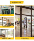 Image showing various applications of sliding patio door bumper stop in gray aluminum 2 inch length 1 inch width for residential or commercial doors.