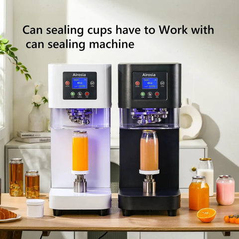 200 Pack Disposable Plastic Can Sealer Cups With Aluminum Lids Leak Proof PET Bottles in sealing machines with juice