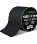 Heavy Duty 4 Inch Anti Slip Tape 35 Ft Roll With 80 Grit Friction For Indoor And Outdoor Stairs Traction Non Skid Waterproof Grip Tape Black