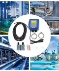 Digital Ultrasonic Flow Meter For Water And Liquids With LCD Display IP67 Tough Shell TM1 Sensor DN20 700mm Flowmeter Counter