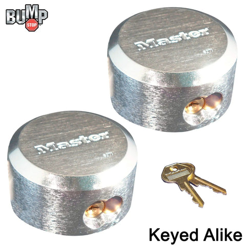 Hidden Shackle Pro Series Padlocks Two Pack Keyed Alike With Four Keys Diecast Zinc Body BumpStop Technology Weather Resistant