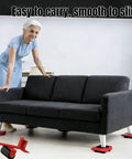 Heavy Duty Furniture Dollies Set With Lever And Four Sliders Supports Up To 300 Lbs for easy sofa moving.