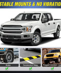 Image of Ford F150 with Heavy Duty Ditch Light Bracket Kit for off-road stability on rugged terrains and deceleration zones.