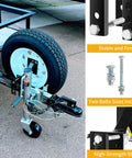 Spare Tire Carrier Mount For Utility Boat Trailer Fits 4 Lug And 5 Lug Wheels 4 On 4 Inch Or 5 On 4 One Half Inch Bolt Pattern