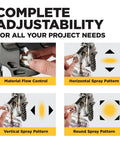 Stationary Hvlp Finishing Sprayer For Woodworkers Wanting Killer Results On Furniture Restoration Projects Using Pro Grade Metal Spray Gun for adjusting spray patterns.