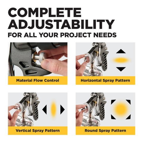Stationary Hvlp Finishing Sprayer For Woodworkers Wanting Killer Results On Furniture Restoration Projects Using Pro Grade Metal Spray Gun for adjusting spray patterns.