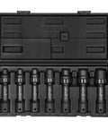 1/2-Inch Drive SAE 12-Point Driveline Socket Set 7 Piece With 360 Degree Access In Black Storage Case