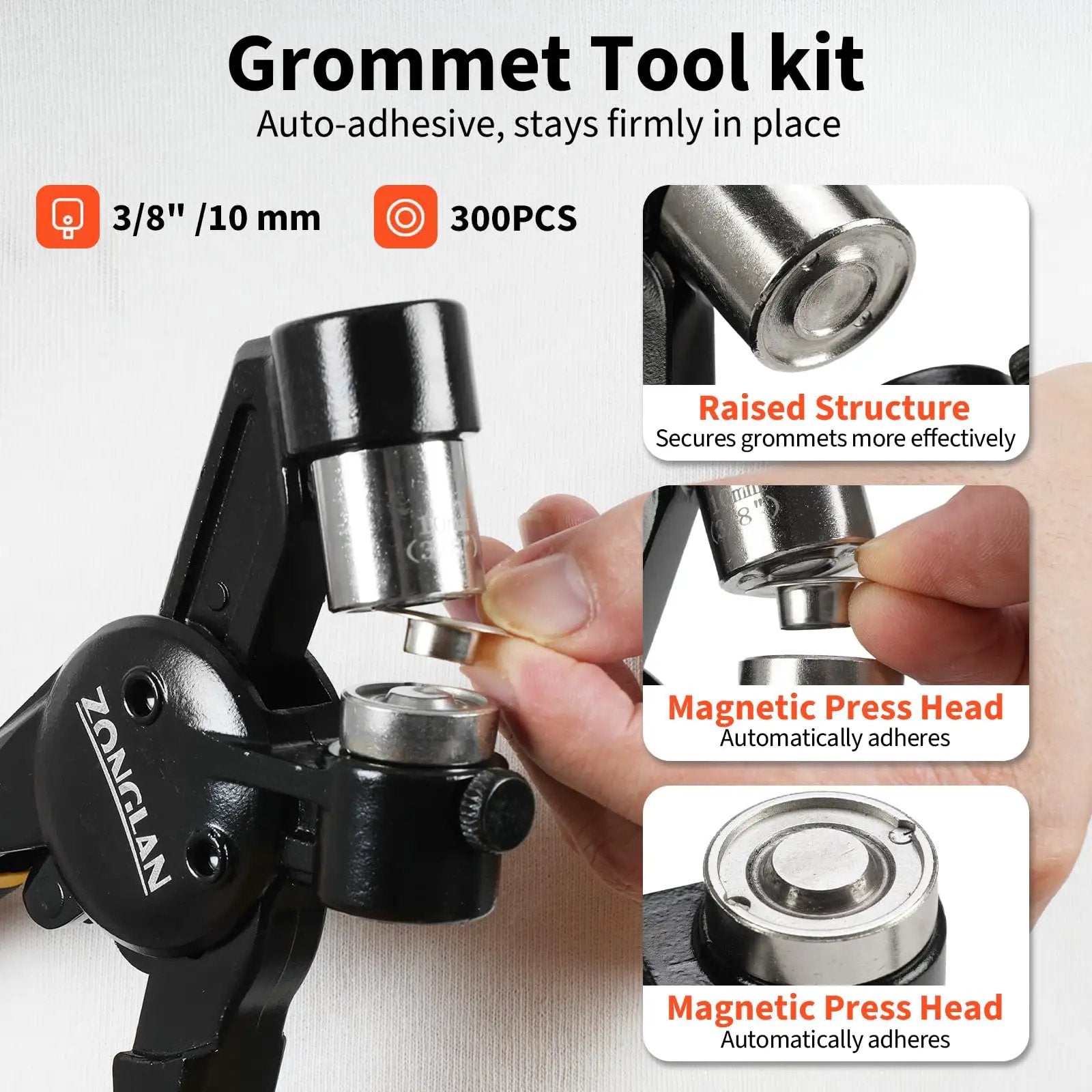 Eyelet Kit with Pliers & 300 Grommets for DIY ✓