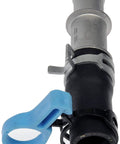 Engine Heater Hose Assembly For Nissan with Aluminum Y Connectors, close-up on durable attachment and clamp details.