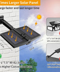 Outdoor Solar Light With Motion Sensor Three Modes And Three Color Temperatures Dusk To Dawn Or Motion Boost Weatherproof Easy Install