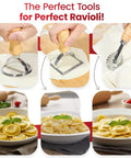 All In One Pasta Making Tools Set 14 Piece Kit With Drying Rack Ravioli Press Pasta Cutting Tools Beech Wood Rolling Pins