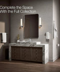 Bathroom with Parallel Towel Arm Bathroom Mount For Easy No Fuss Towel Access Wall Mount Towel Holder in modern chrome finish