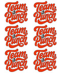 Dope Viral Monkey DTF Transfers Pack For DIY Tees And Shirts 7x7 Ready To Press with "Team Punch" design in white