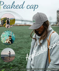 Woman wearing Lightweight Football And Cheer Mom Hat For Women With Soft Comfort And Breathable Design Pale Everyday Cap