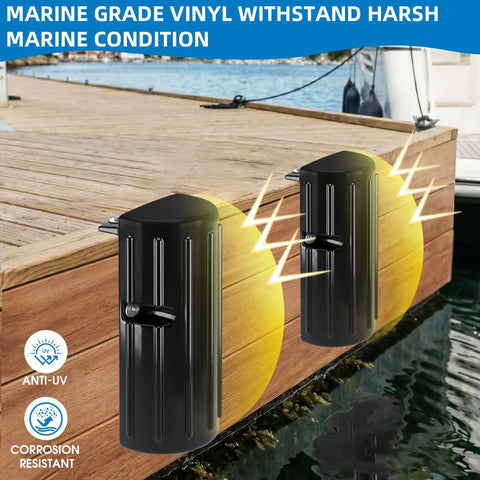 Boat Dock Bumpers For Edge And Side Protection, Heavy Duty Marine Fender Guard with Durable Construction, dock view