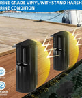 Heavy Duty Dock Bumper Fenders To Knock Out Dock Rash, Durable Inflatable Edge Guards For Boat Sides, 3 Pack on dock.