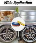 Konvixon 8-inch buffing wheel kit with 9 discs; polishing set for grinders; rusted and polished pots and wheels