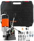 Professional Grade Magnetic Base Drill And 1850W High Torque Pot Drill With Pure Copper Motor and 2 Inch Coring Bit with accessories.