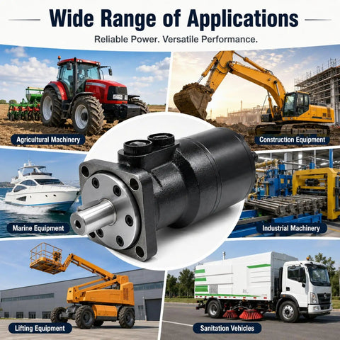 Heavy Duty Workhorse Orbital Gerotor Hydraulic Motor With Low Speed High Torque And Bidirectional Forward Reverse Operation For Nitty Gritty Industrial Motion Control Jobs, suitable for various machinery applications.