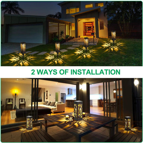 Upgraded Solar Pathway Lights Bigger And Brighter Outdoor LED Landscape Lighting for path yard and walkway waterproof