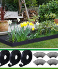 Durable 246 Ft Garden Landscape Edging Kit With Three 82 Ft Rolls Two Inch Tall Flexible Border And 216 Anchoring Spikes