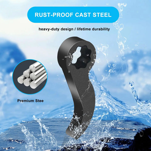 Two Pack Pry Bar Wrench Adapter and Ratchet Attachment for One Half Inch Drive Crowbar Head