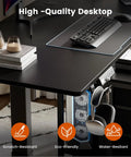 Electric Standing Desk With Drawers And Storage 47 By 24 Inch Sit Stand Desk Height Adjustable With 3 Memory Presets set up
