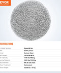 VEVOR safety chain, galvanized carbon steel, 5 mm diameter, 100 ft roll