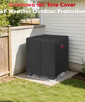 Premium Heavy Duty IBC Tote Cover 330 Gallon With Secure Zipper Water Tank Shell outdoor cover in black at farm